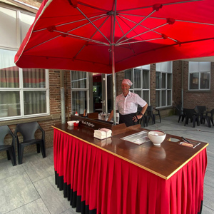 Poffertjeskraam van Pauls Poffertjes op locatie tijdens evenement